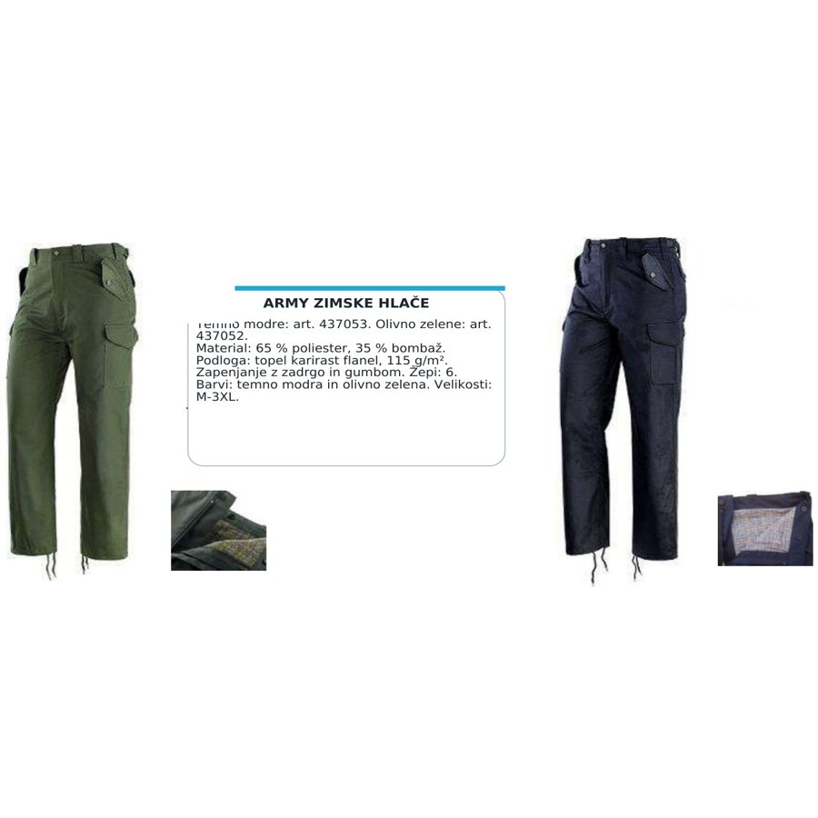 ARMY ZIMSKE HLAČE