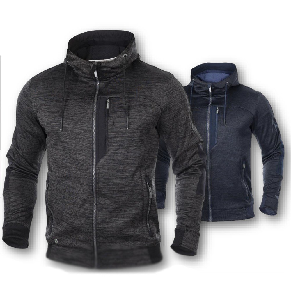 ARDON 3DBreathe PREMIUM fleece hoodie, navy blue melange/dark grey melange 2