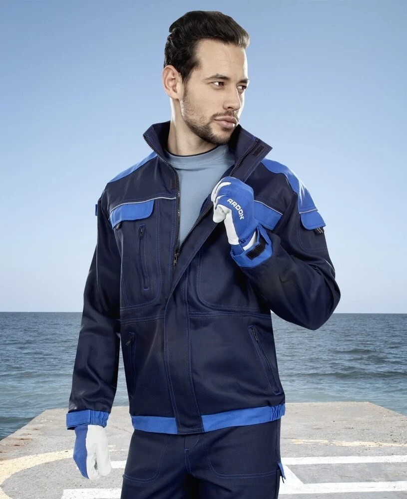 COOL TREND Arbeitsjacke, dunkelblau/hellblau 5