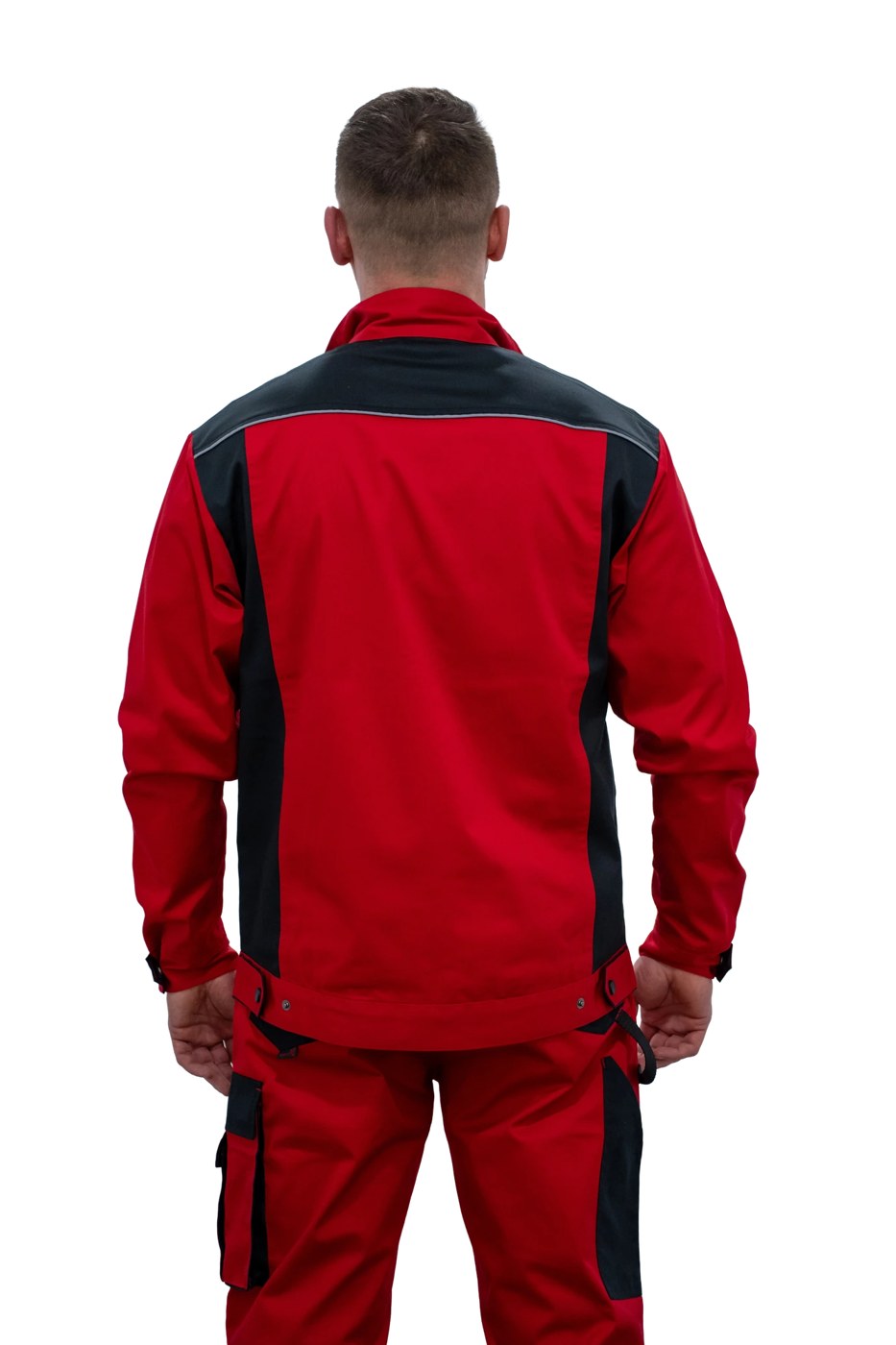 DYNAMIC STRETCH Safety1st Arbeitsjacke, rot/schwarz 5