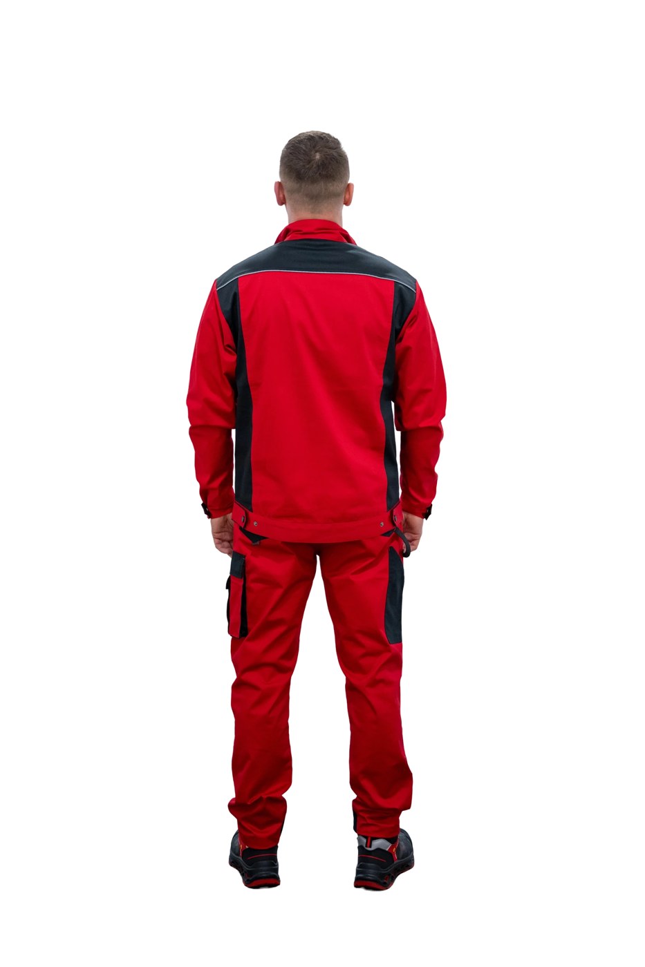 DYNAMIC STRETCH Safety1st Arbeitsjacke, rot/schwarz 6