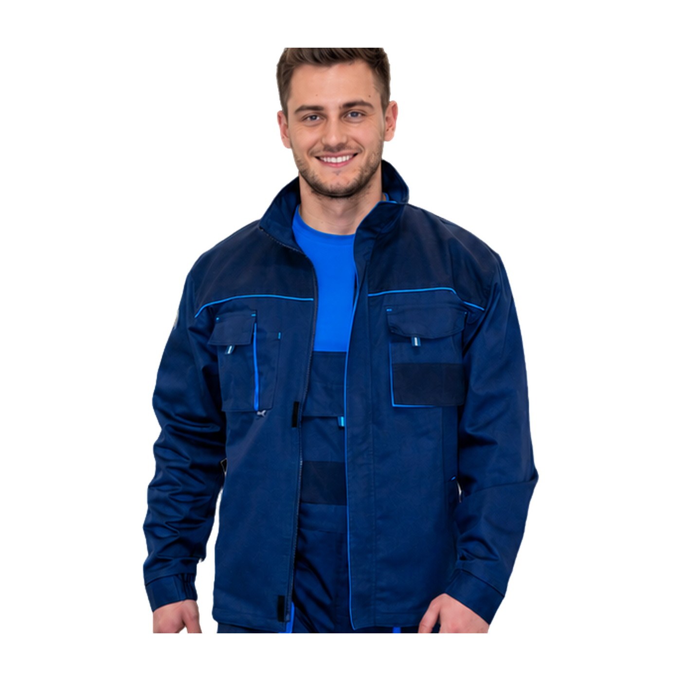 HAMMER EXPERT BLUE Arbeitsjacke, dunkelblau/azurblau 2