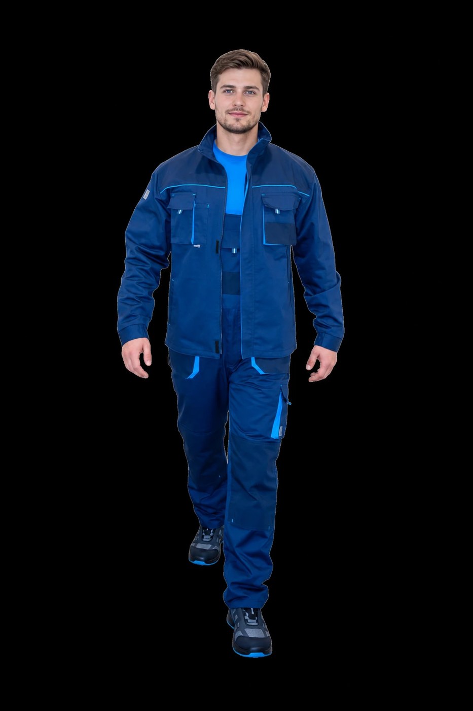 HAMMER EXPERT BLUE Arbeitsjacke, dunkelblau/azurblau 3