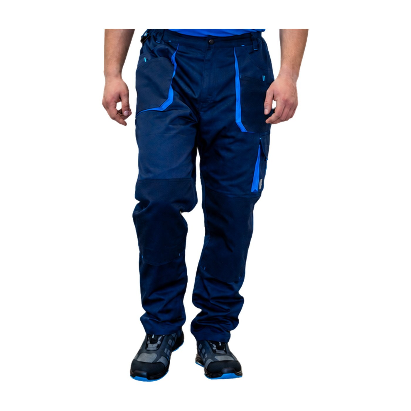 HAMMER EXPERT BLUE delovne hlače, temno modre/azurno modre 2