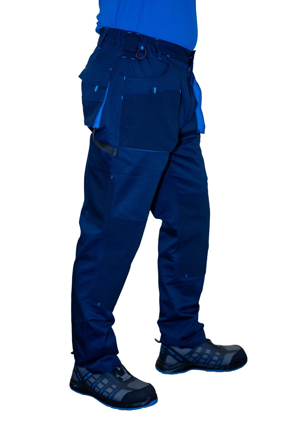 HAMMER EXPERT BLUE delovne hlače, temno modre/azurno modre 3